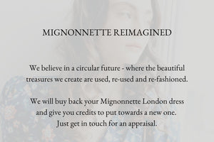 Mignonnette Reimagined - we believe in a circular future